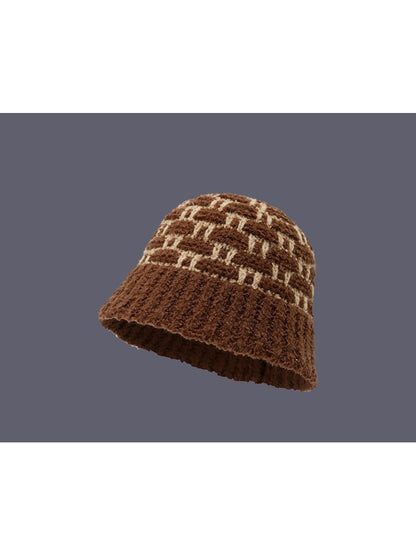 Haila - Winter Diamond Knitted Bucket Hat