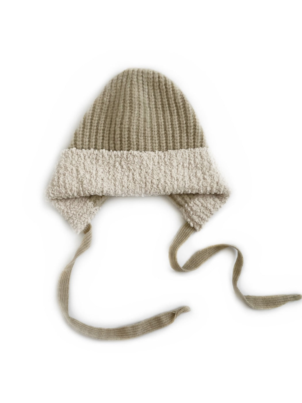 Haila - Knitted Beanie with Plush Trim & Earflaps