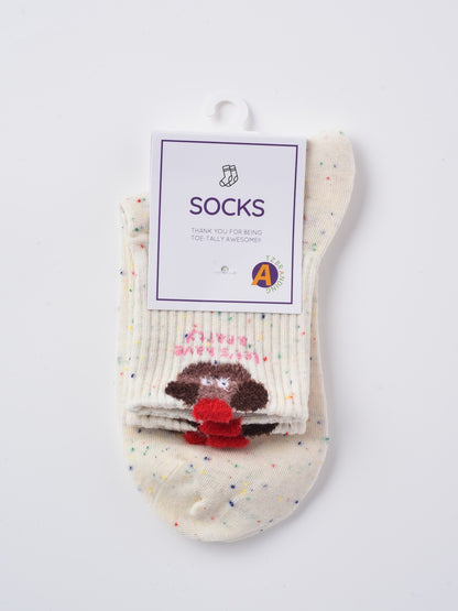 Rufia - Bunny Stripe Confetti Crew Socks