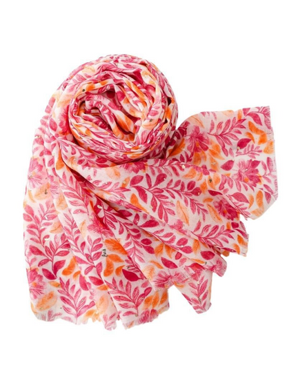 Scarvii - Watercolor Leaf Foil Wrap Scarf