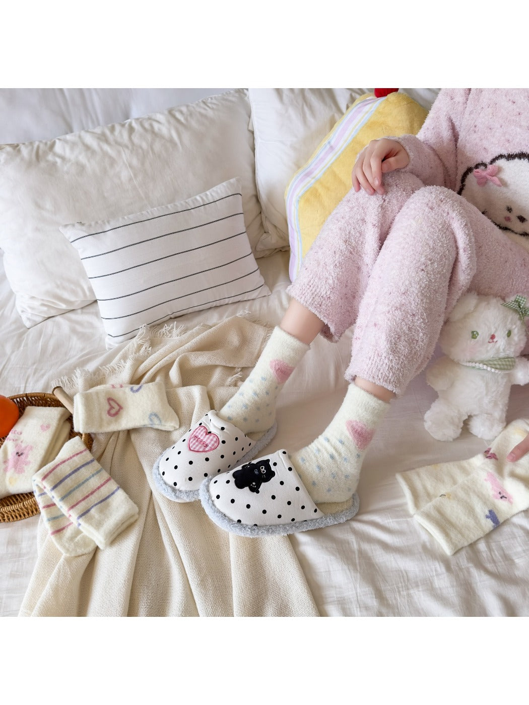 Rufia - Thicken Warm Socks with Cute Cartoon Pattern