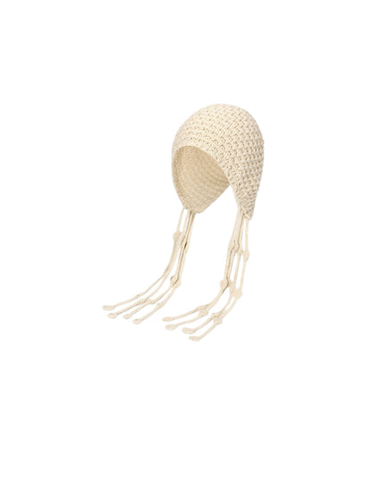 Haila – Solid Color Tassel Earflap Beanie