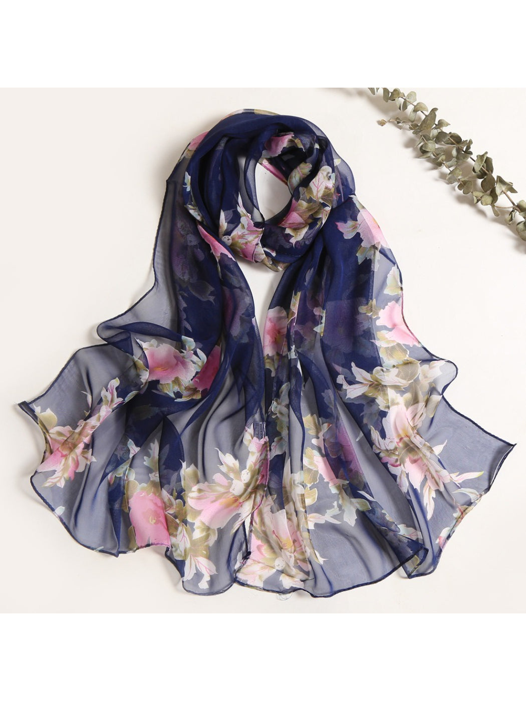 Scarvii - Soft Garden Floral Print Scarf