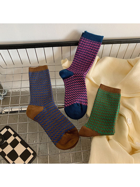 Rufia - Patterned Daily Wear Crew Socks