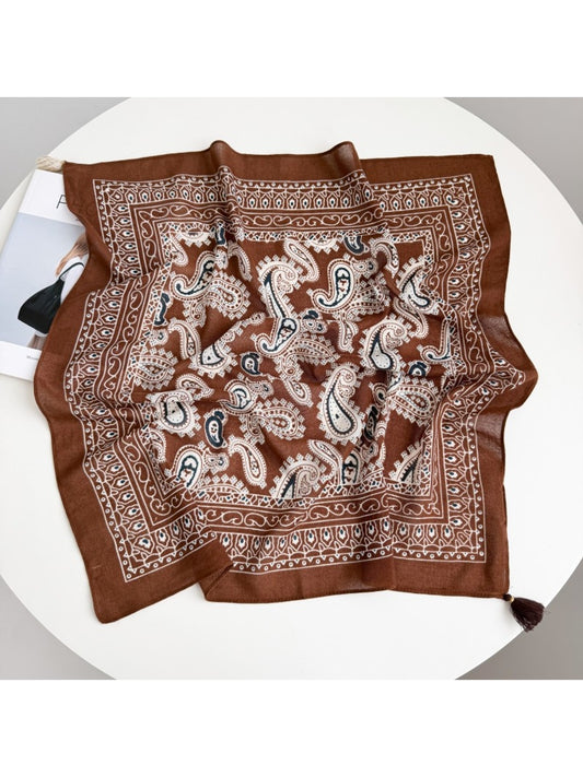 Scarvii - Paisley Border Square Scarf