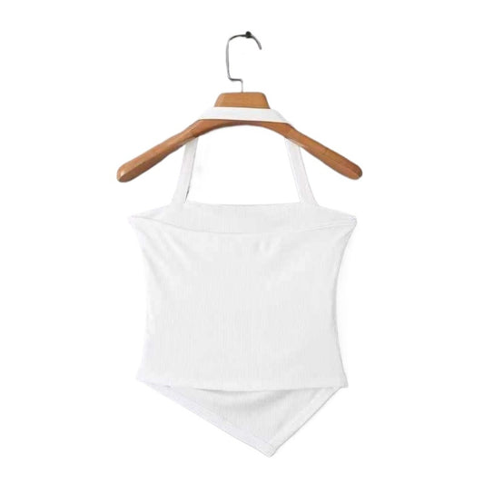 Vesty - Solid Knit Halter Top - Bacis & Sexy