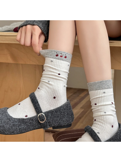 Rufia - Sweet Pattern Design Crew Socks