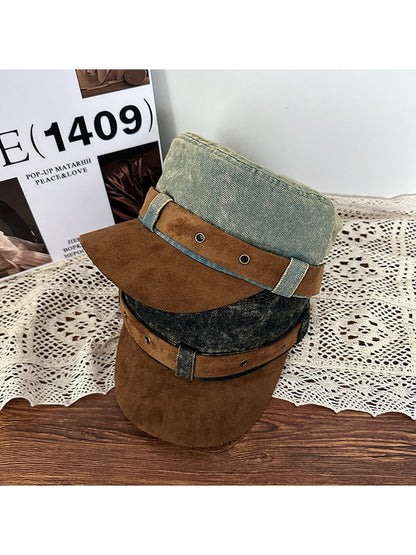 Haila - Vintage Distressed Flat Top Baseball Cap