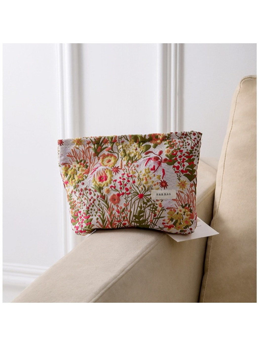 Cosbai - Fresh Floral Makeup Storage Cosmetic Pouch