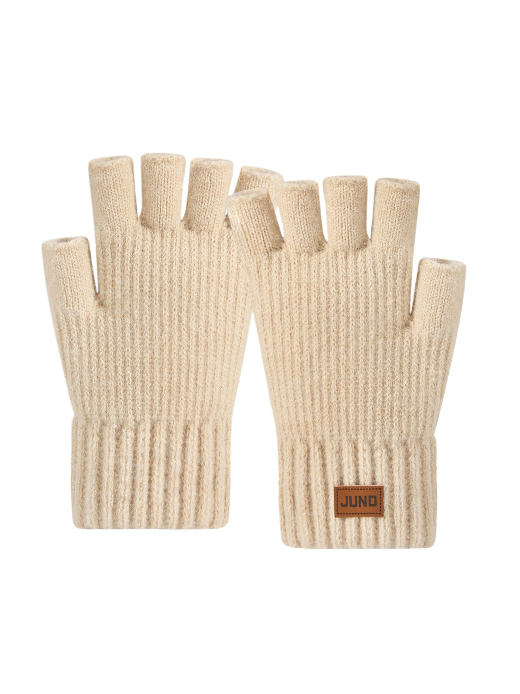 Gloving - Ribbed Knit Fingerless Gloves