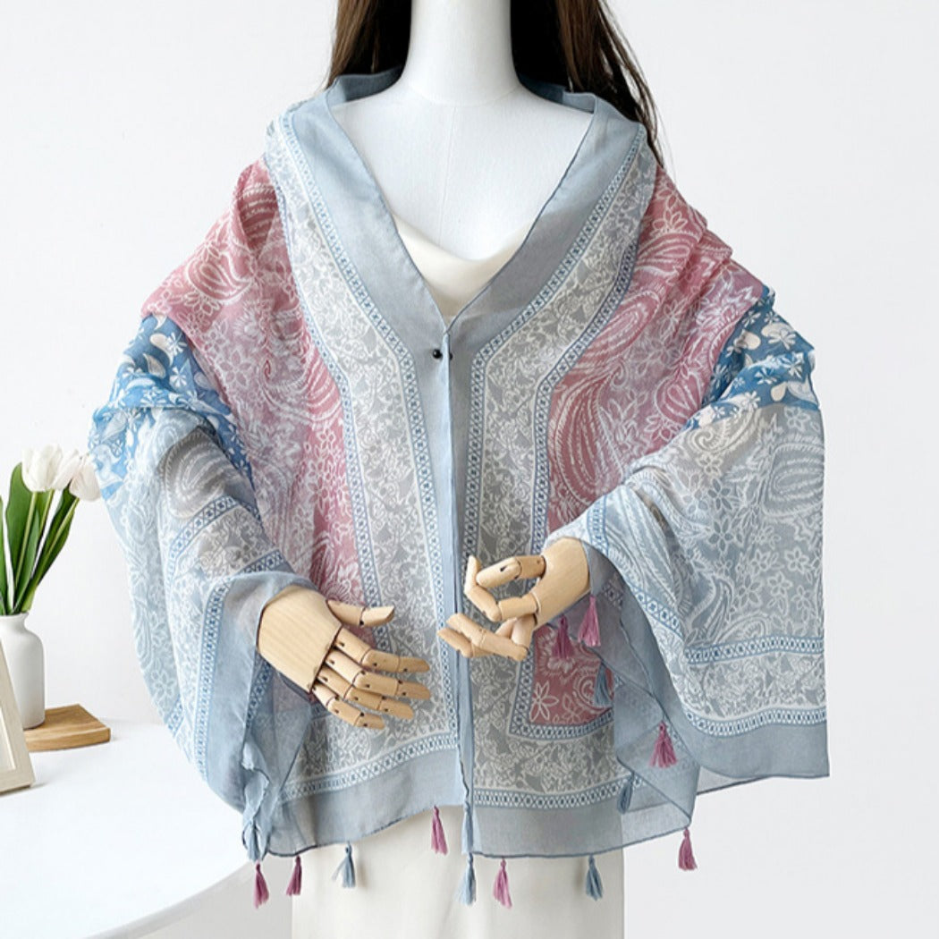 Scarvii - Boho Summer Shawl Scarf With Fringe - 6 Patterns