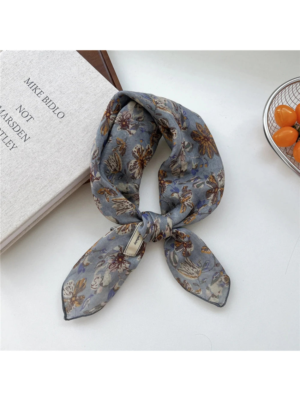 Scarvii - Vintage Print Square Scarf