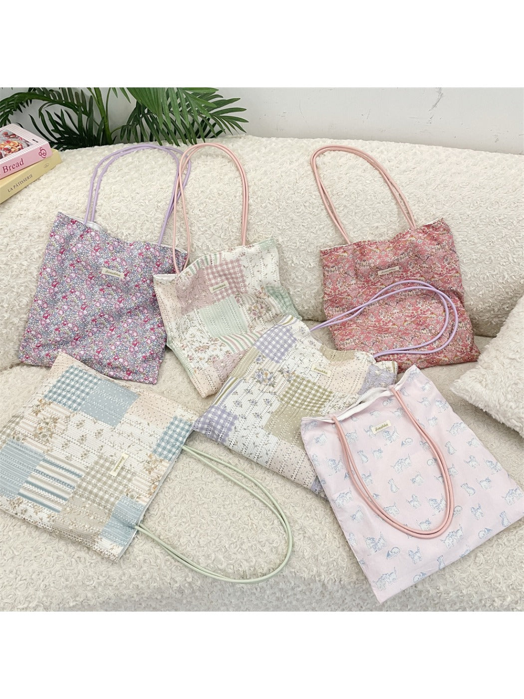 Cosbai - Sweet Floral Print Shoulder Bag