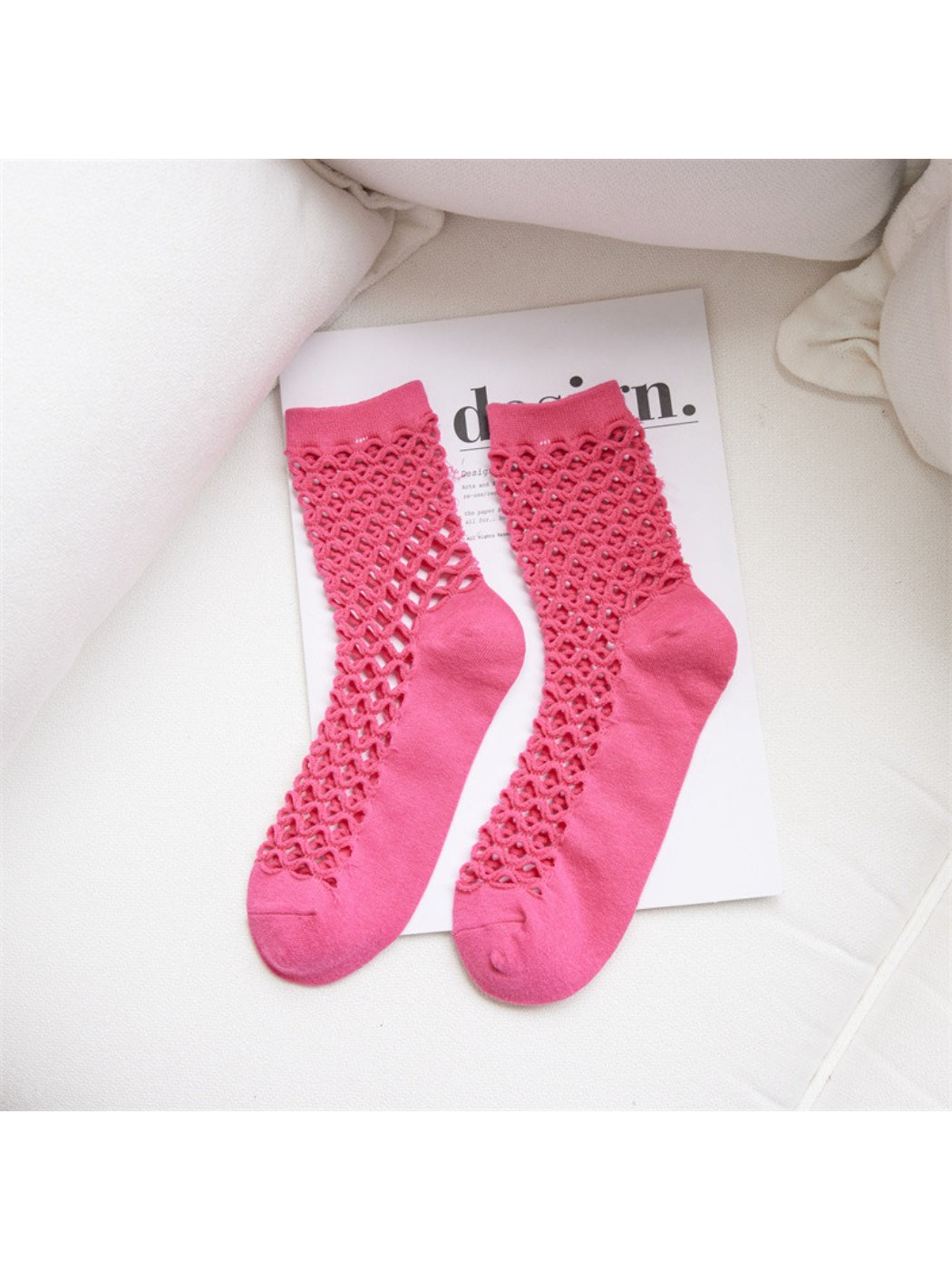 Rufia - Openwork Panel Crew Socks