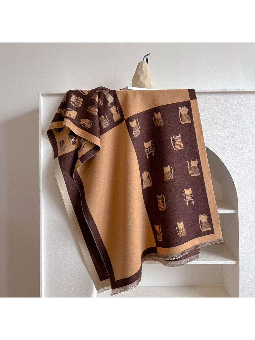 Scarvii – Cute Cat Print Long Scarf & Shawl