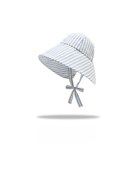 Haila - Striped Wide Brim Bucket Hat