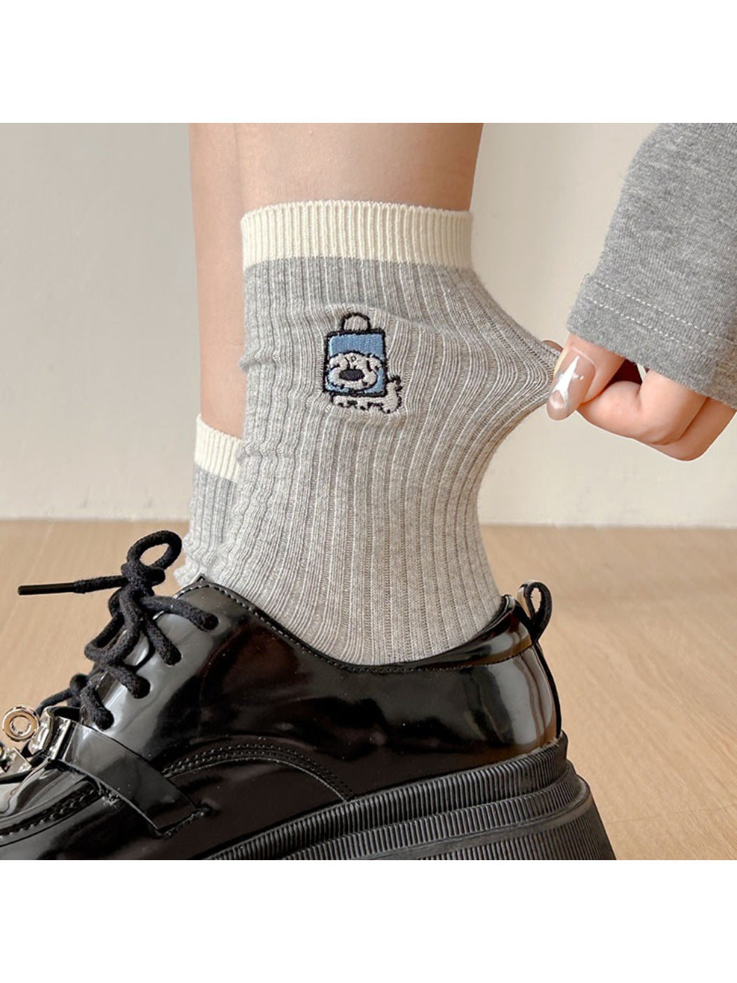 Rufia - Preppy Stripe Bow Crew Socks product image 3