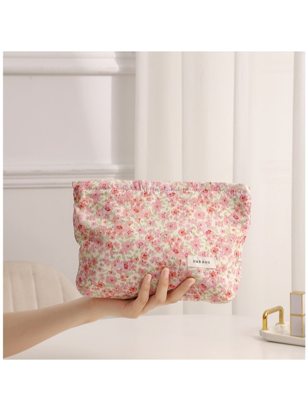 Cosbai - Floral Daily Beauty Storage Bag