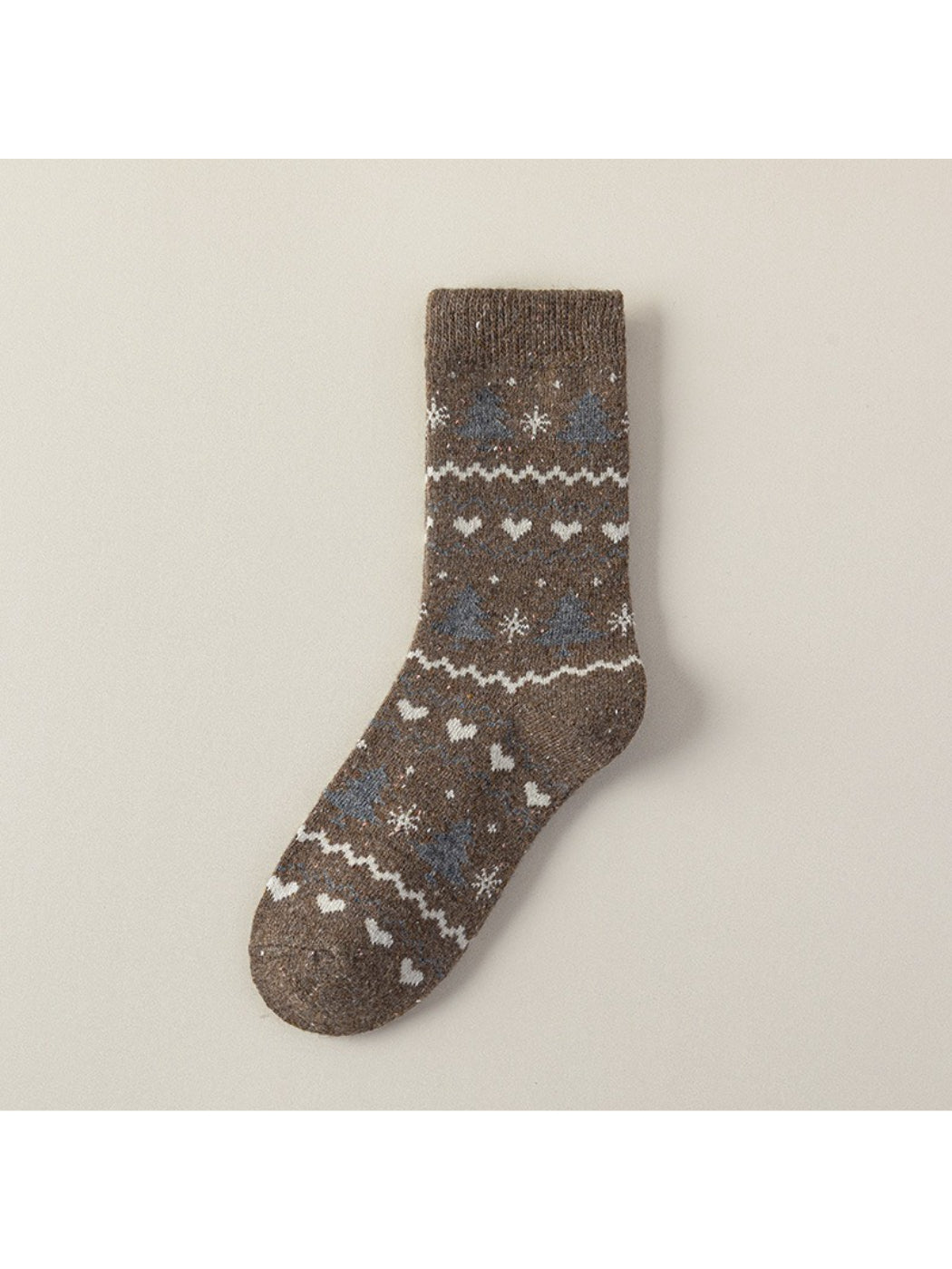 Rufia - Cozy Winter Forest Crew Socks