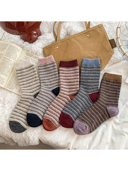 Rufia - Classic Striped Crew Socks