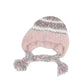 Haila - Striped Plush Knitted Beanie with Ear Flaps