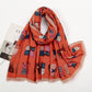 Scarvii - Cute Cartoon Cat Pattern Scarf