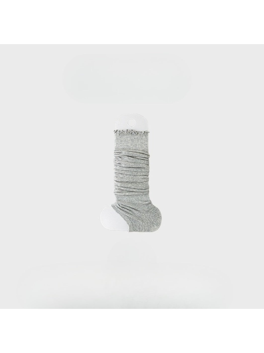 Rufia - Soft Ribbed Ruffle Trim Slouchy Leg Warmers