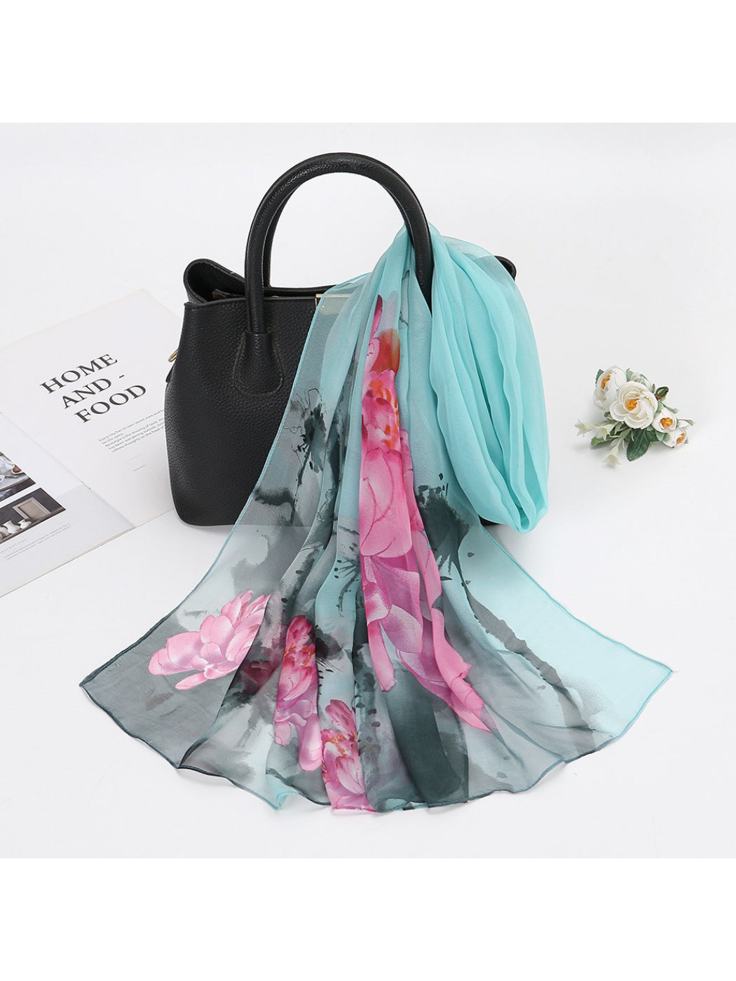 Scarvii - Watercolor Bloom Print Scarf
