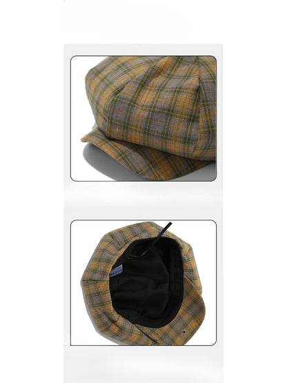 Haila - Plaid Newsboy Cap