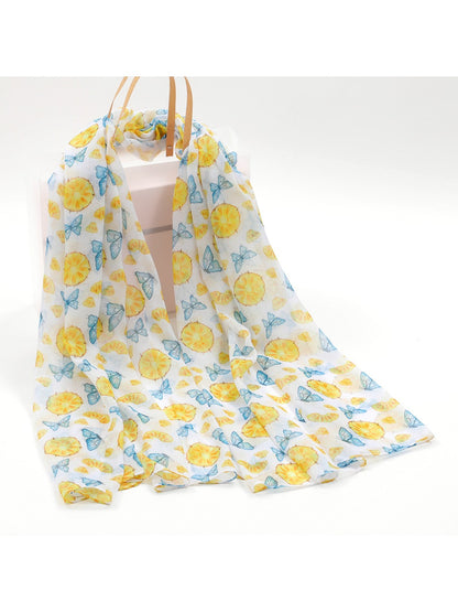 Scarvii - Butterfly Fruit Print Winter Scarf