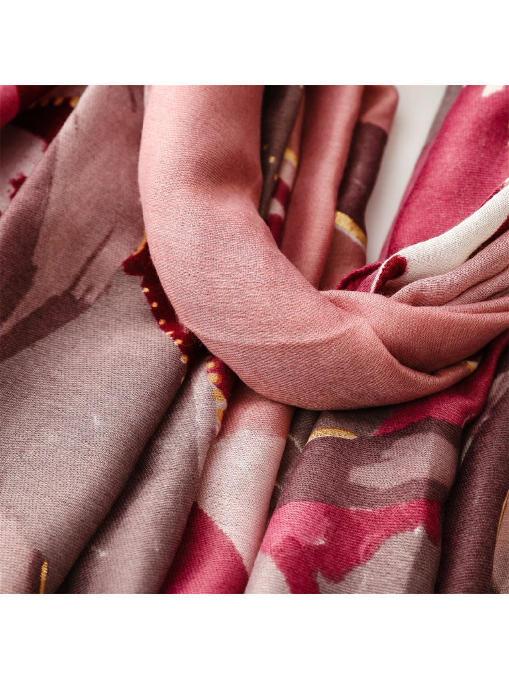 Scarvii - Abstract Botanical Brush Print Scarf