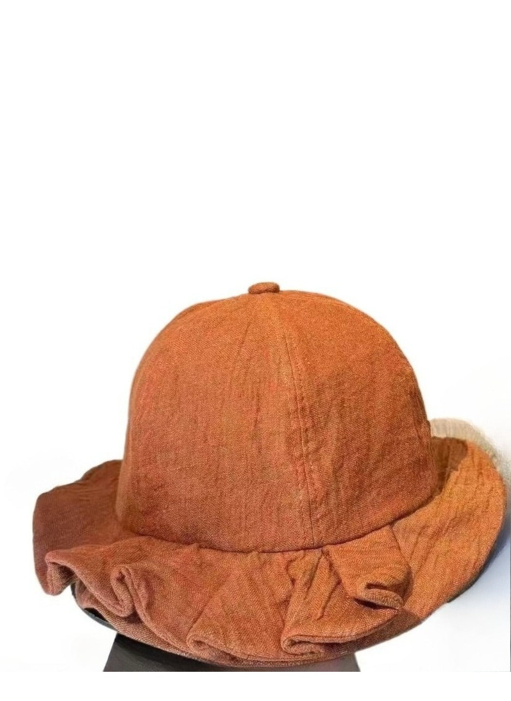 Haila - Vintage British‑Style Ruffled Bucket Hat