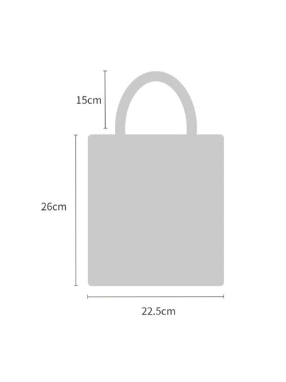 Cosbai - Black & White Large Capacity Tote Bag - Bold & Spacious