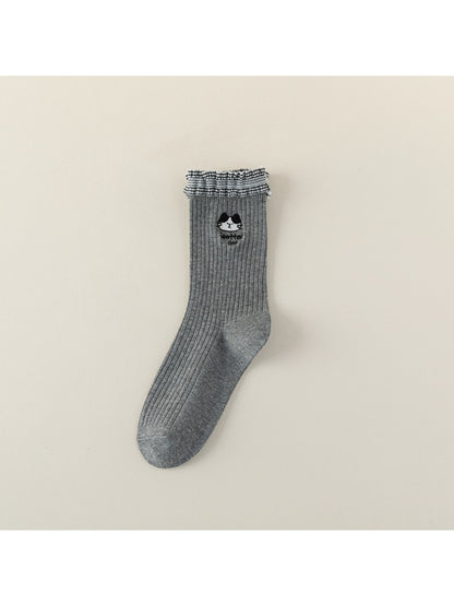 Rufia - Frill Cuff Cat Crew Socks product image 8