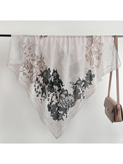 Scarvii Vintage Floral Print Scarf