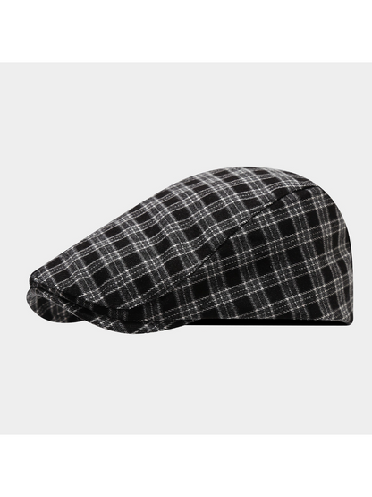 Haila - Vintage Plaid Newsboy Cap