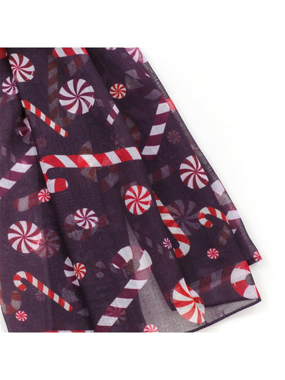 Scarvii - Christmas Candy Print Winter Scarf