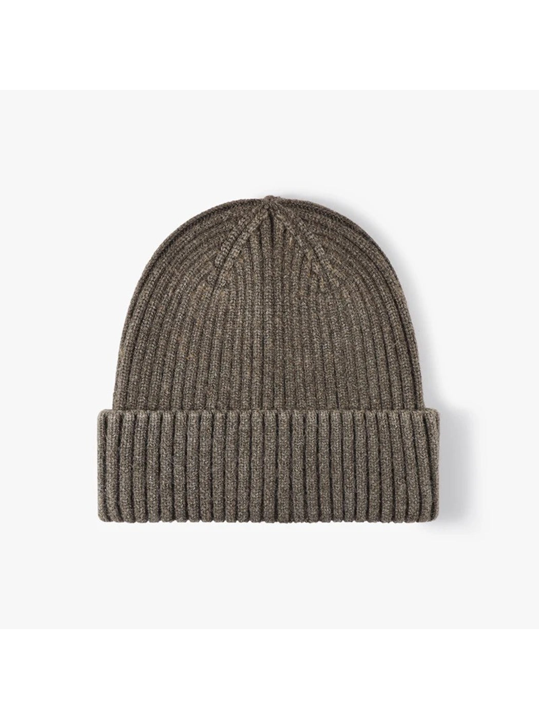 Haila - Heathered Ribbed Cuffed Knit Beanie