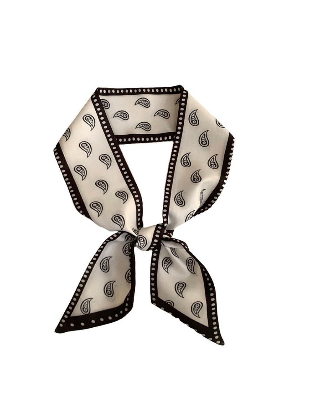 Scarvii - French Elegant Vintage Paisley Slim Scarf