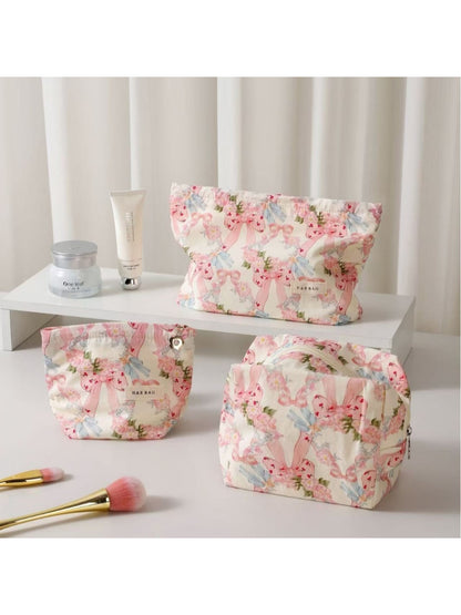 Cosbai - Bow Wreath Cosmetic Bag