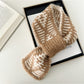 Scarvii - Two-Tone Knitted Scarf with Slip-Through Design