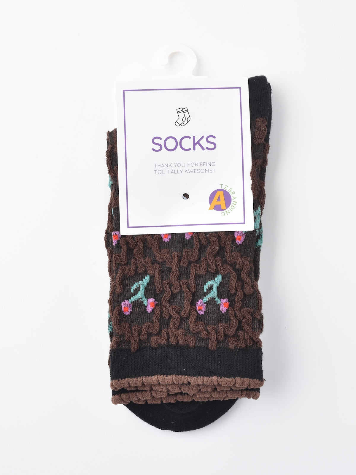 Rufia - Vintage Embroidered Mid-Calf Socks - Soft & Chic