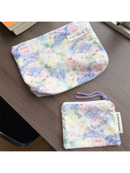 Cosbai Watercolor Floral Cosmetic Bag product image
