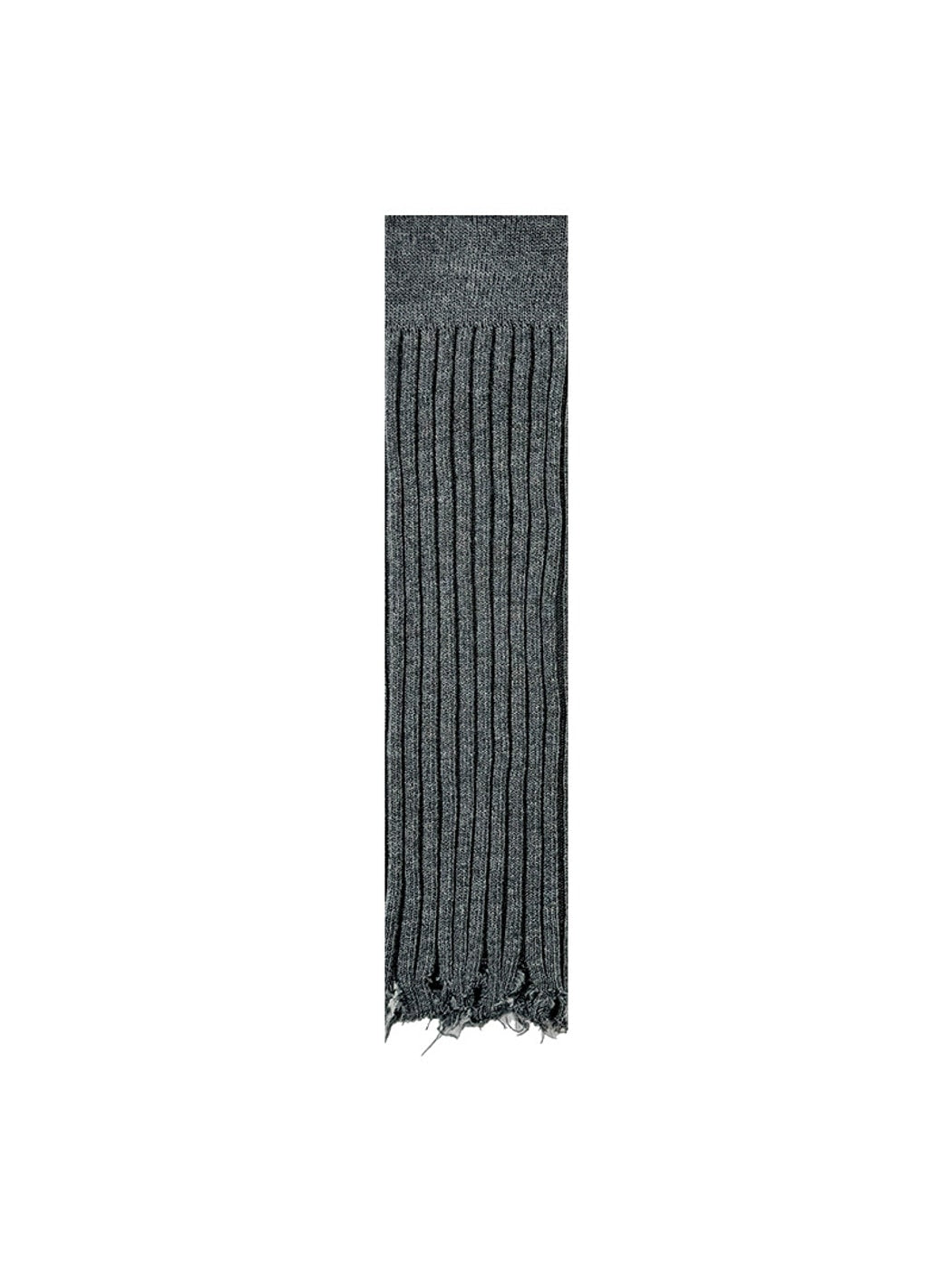 Cozyra - Ribbed Slouchy Fringe Leg Warmers