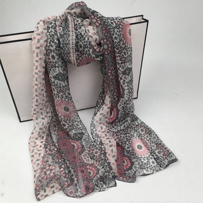 Scarvii - Soft Boho Flowy Thin Scarf