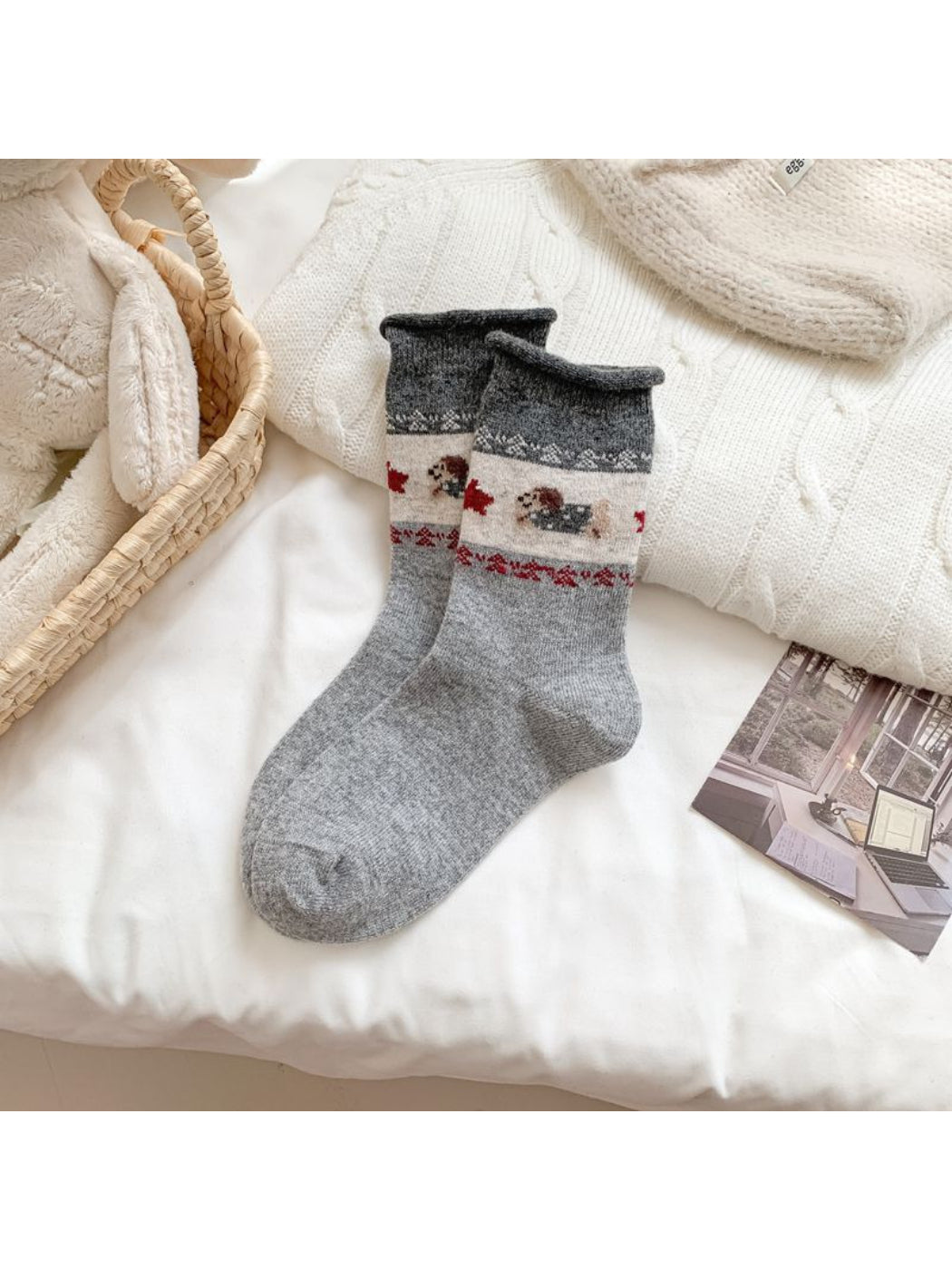 Rufia – Cozy Animal Pattern Socks