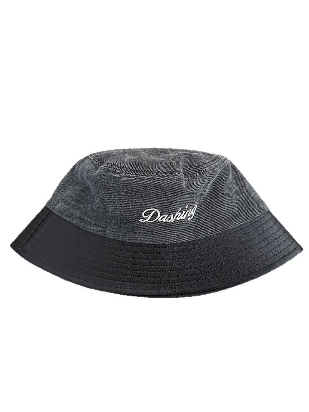 Haila - Embroidered Short Brim Round Crown Bucket Hat