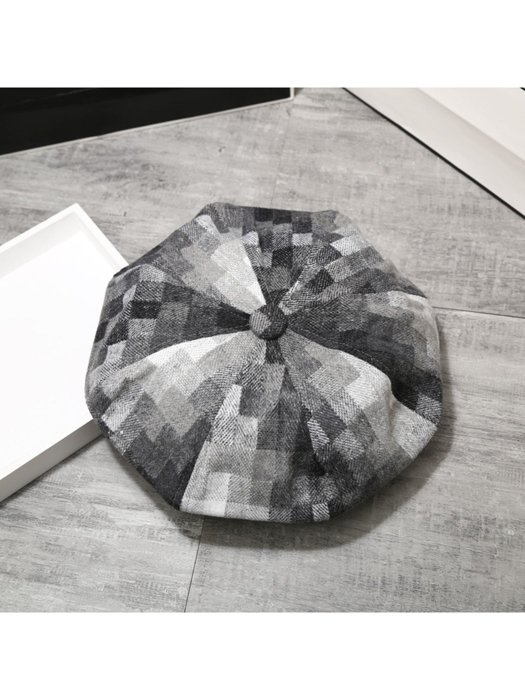 Haila - Colorblock Plaid Beret