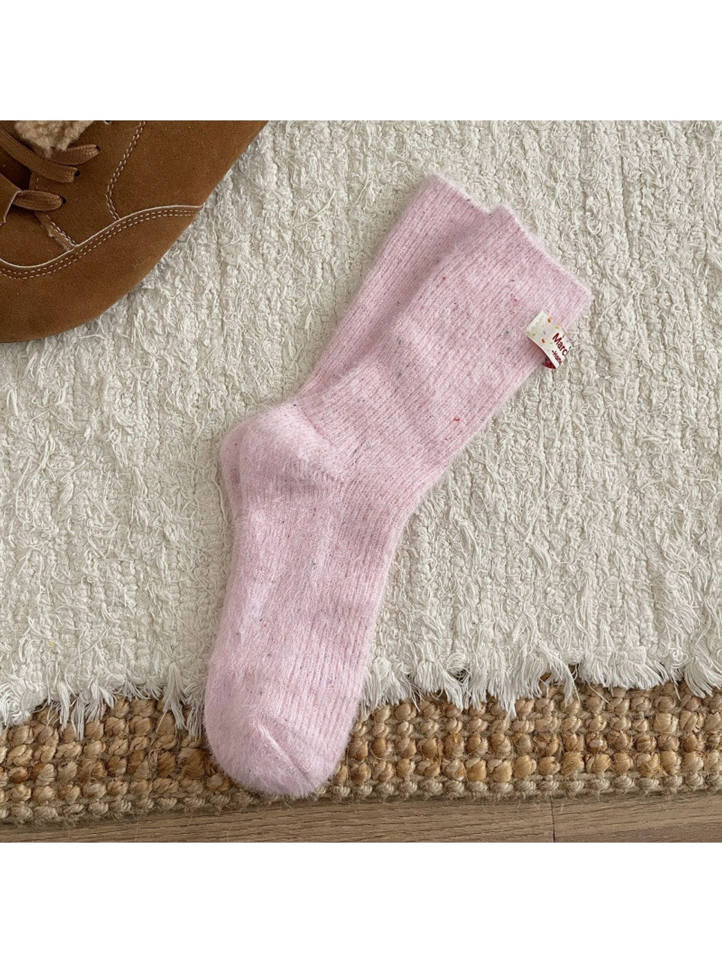 Rufia - Dreamy Pastel Solid Color Crew Socks
