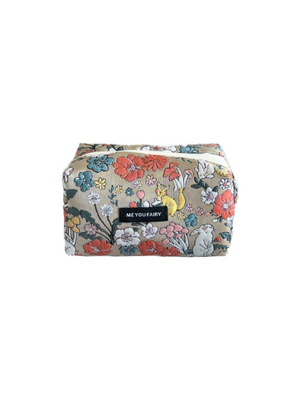 Cosbai Floral Bunny Cosmetic Makeup Pouch product image